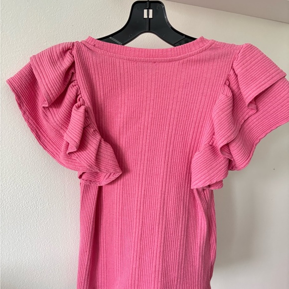 Zara Ruffle Pink Top - Picture 4 of 4